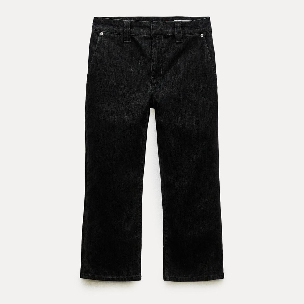 ZW COLLECTION FLOCKED CAPRI PANTS